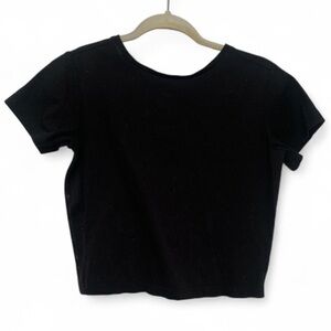 Diesel Black Boxy Mesh Panels Short Sleeve Shirt